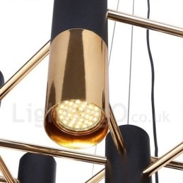 Modern Contemporary 13 Light Chandelier Single Tier Lamp Light
