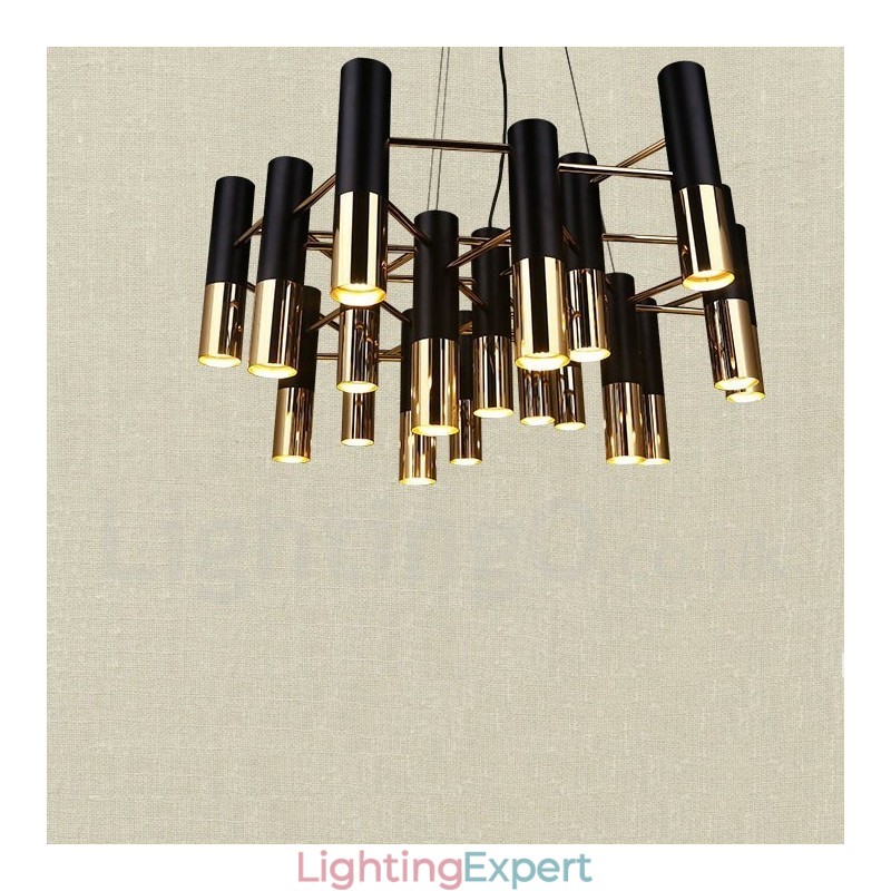 Modern Contemporary 19 Light Chandelier Single Tier Lamp Light