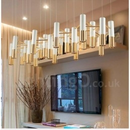 Modern Contemporary 22 Light Chandelier Single Tier Lamp Light
