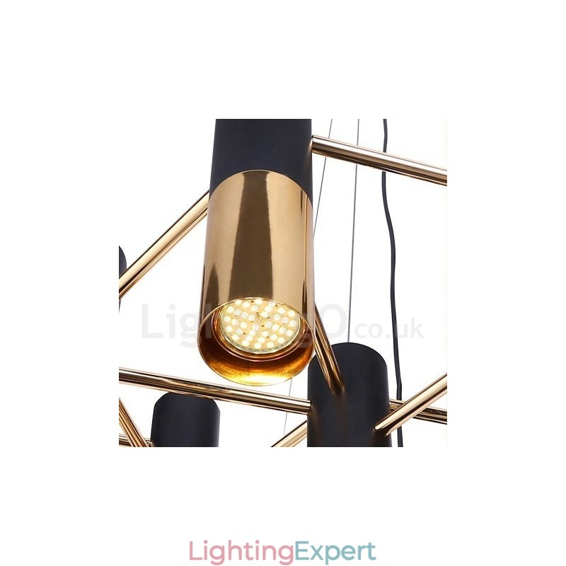 Modern Contemporary 22 Light Chandelier Single Tier Lamp Light