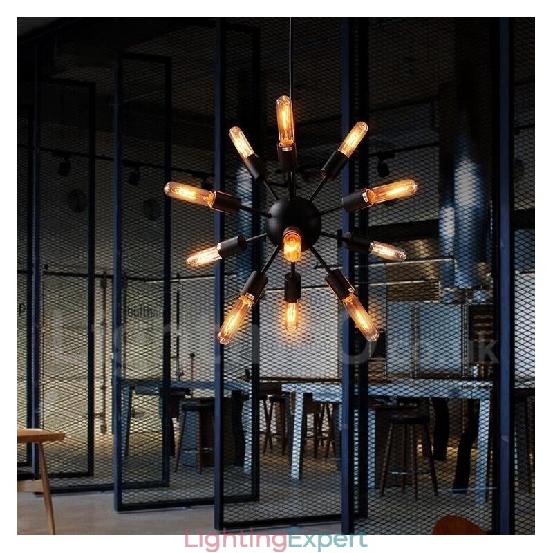 12 Light Retro Vintage Sputnik Chandelier