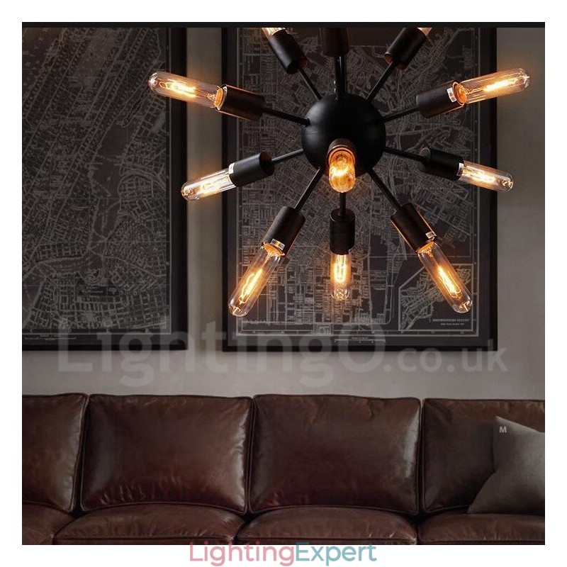 12 Light Retro Vintage Sputnik Chandelier