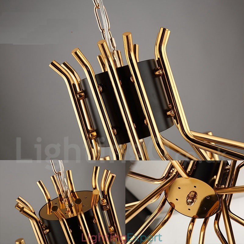 Modern Contemporary 12 Light 2 Tier Chandelier Lamp Light