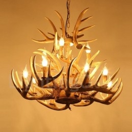 Vintage Country 12 Light Chandelier Light