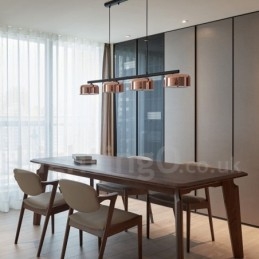 4 Light Single Tier Modern Contemporary Rotatable Chandelier Light