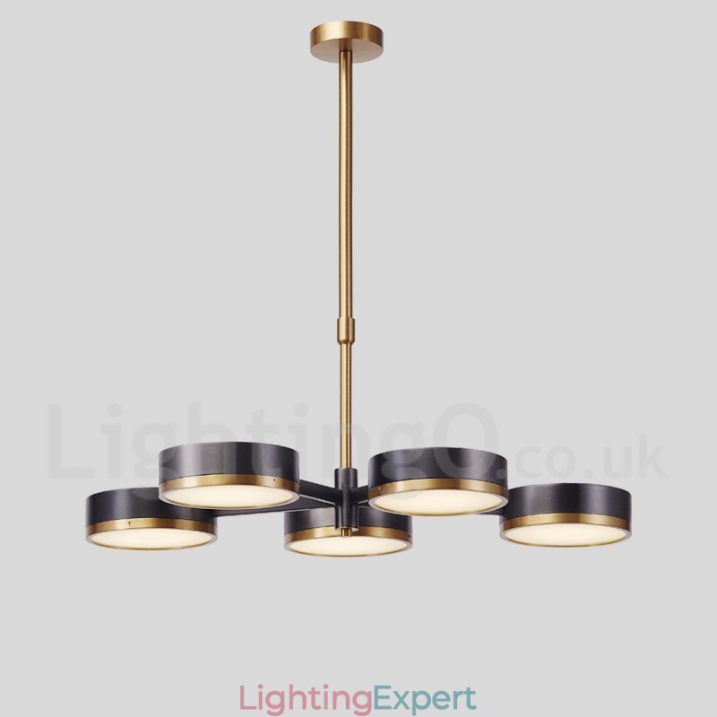 5 Light Modern Contemporary Single Tier Chandelier Light