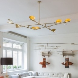 Modern Contemporary 8 Light Chandelier Light Lamp