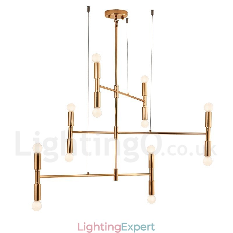 8 Light 3 Tier Modern Contemporary Chandelier Lamp Light