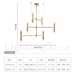 8 Light 3 Tier Modern Contemporary Chandelier Lamp Light
