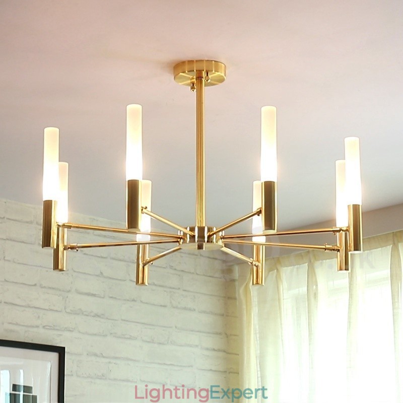 8 Light Rotatable Modern Contemporary Chandelier Light