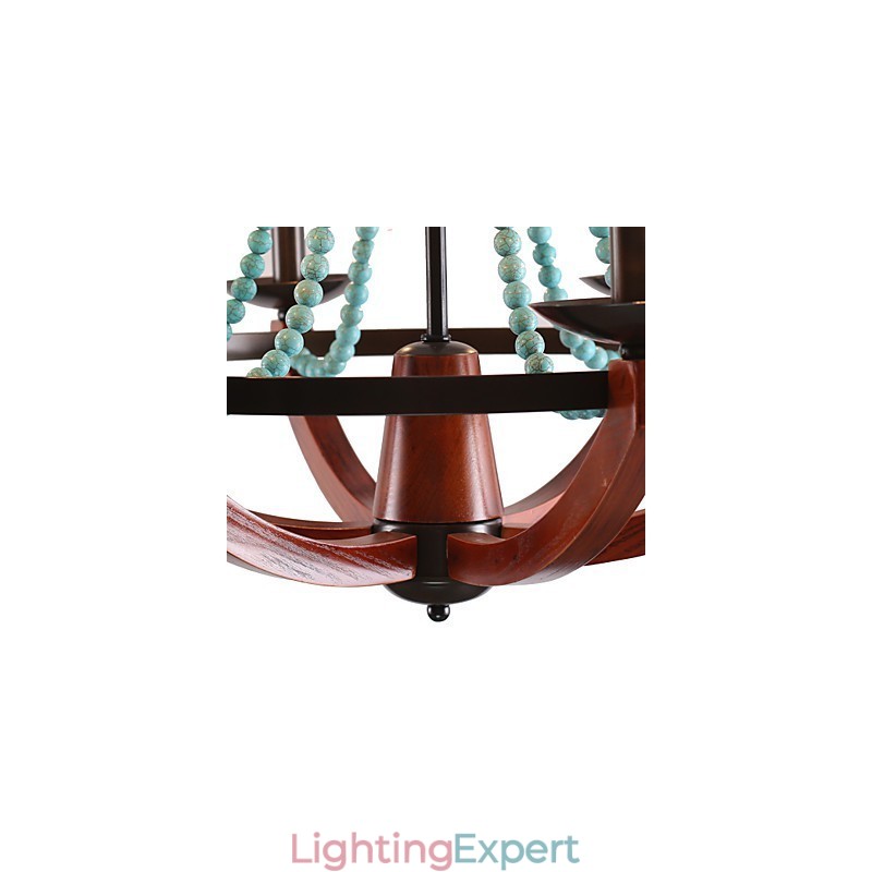 Bohemia 6 Simple European Mediterranean Head DropAmerican Country British Rural Living Lamps