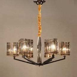 6 Light Modern Contemporary Single Tier Chandelier Light