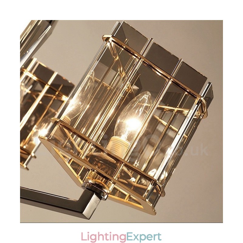 6 Light Modern Contemporary Single Tier Chandelier Light