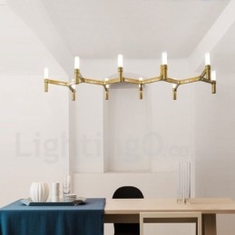 10 Light Single Tier Modern Contemporary Chandelier Lamp Light