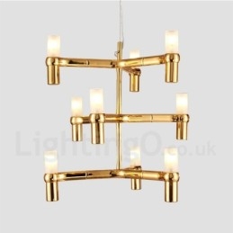 9 Light 3 Tier Modern Contemporary Chandelier Lamp Light