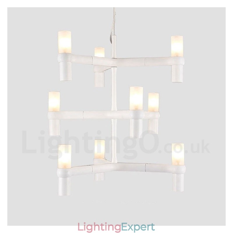9 Light 3 Tier Modern Contemporary Chandelier Lamp Light
