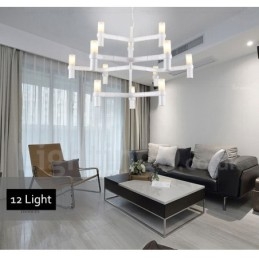12 Light 3 Tier Modern Contemporary Chandelier Lamp Light