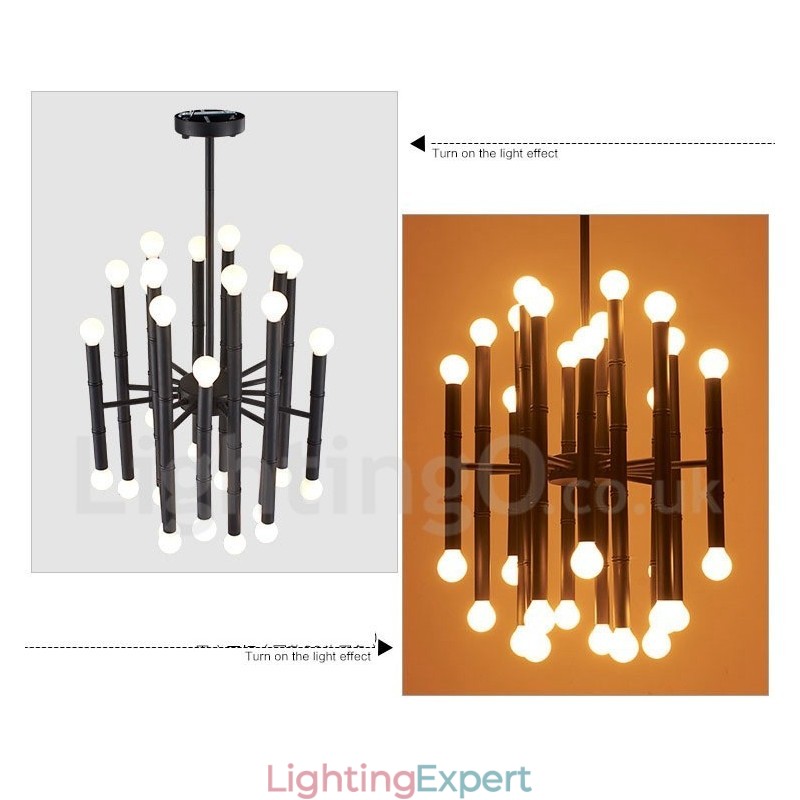 Modern Contemporary 30 Light 2 Tier Chandelier for Light