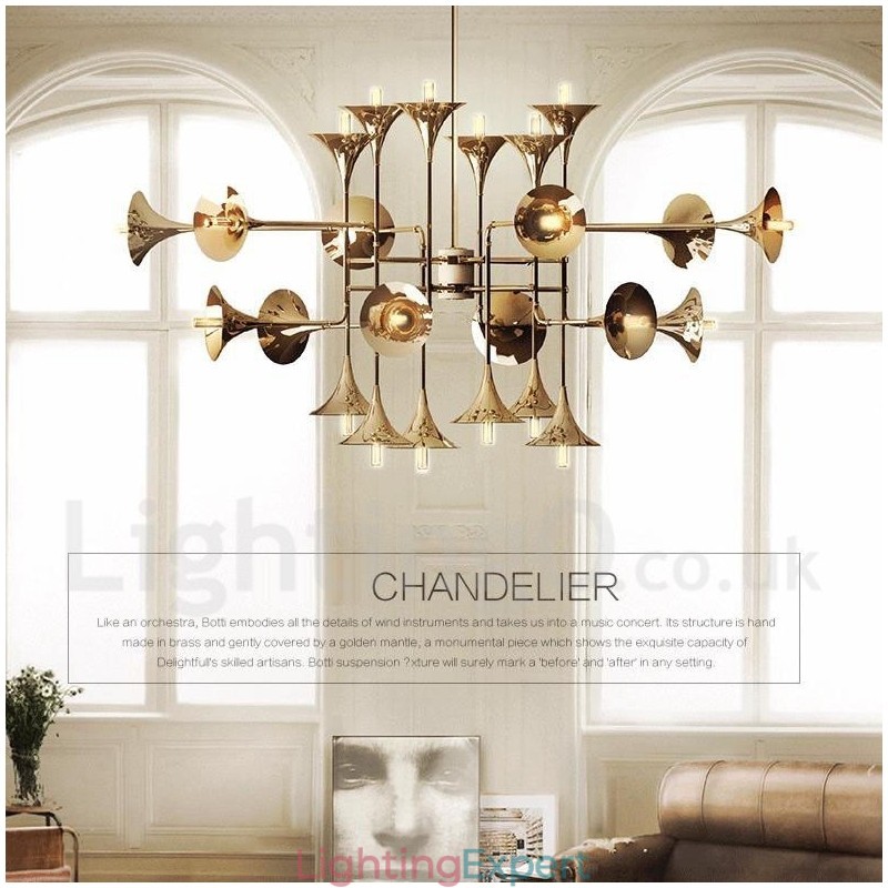 24 Light Chandelier Lamp Modern Contemporary Style Light