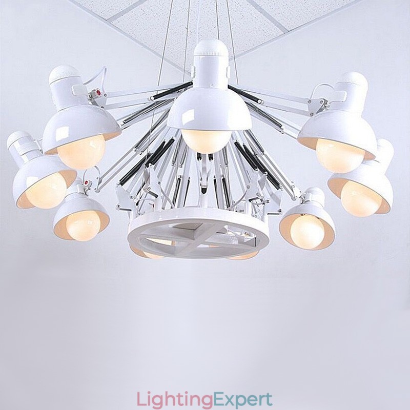 12 Light Modern Contemporary Single Tier Chandelier Lamp Light