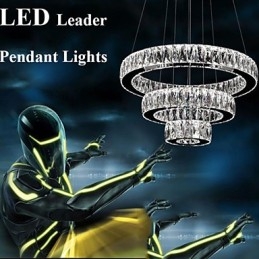 Crystal Chandelier Lights Modern Lighting Three Rings D305070 K9 Large Crystal Ceiling Light Fixtures