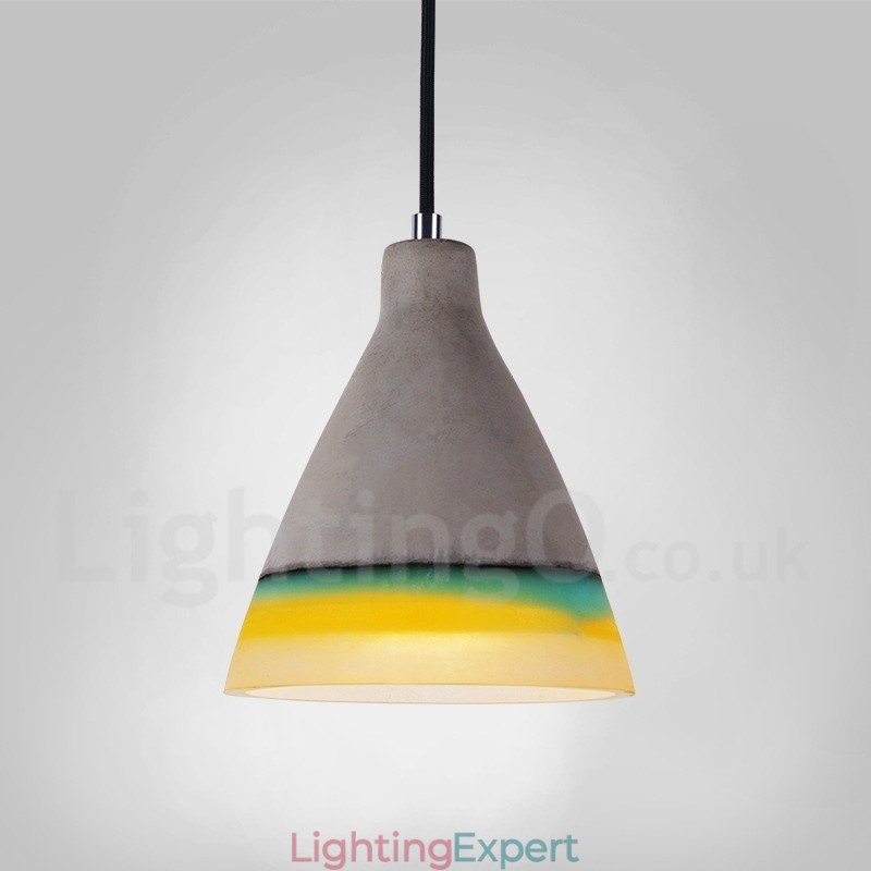 1 Light Vintage Concrte Pendant Light