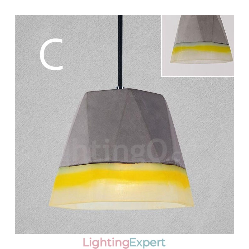1 Light Vintage Concrte Pendant Light
