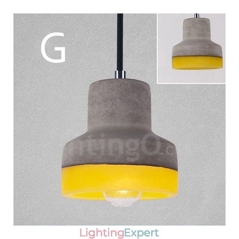 1 Light Vintage Concrte Pendant Light