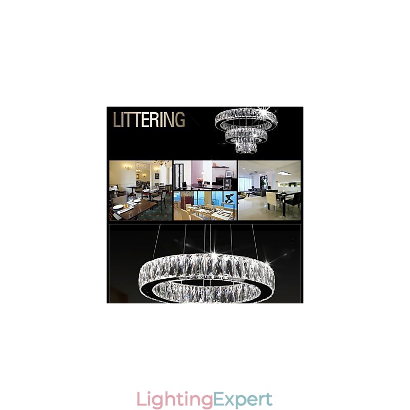 Crystal Chandelier Lights Modern Lighting Three Rings D305070 K9 Large Crystal Ceiling Light Fixtures
