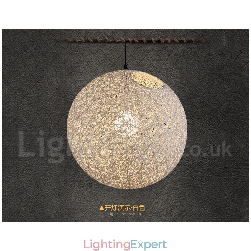 Modern Contemporary Bamboo Rattan Pendant Light
