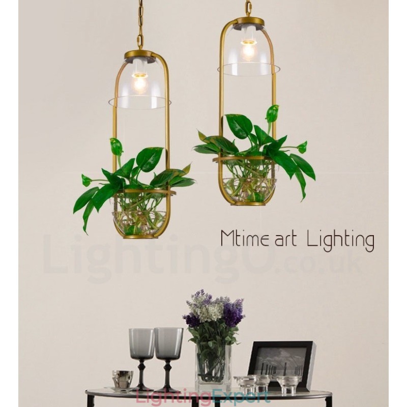 Traditional Classic Single Light Glass Pendant Light
