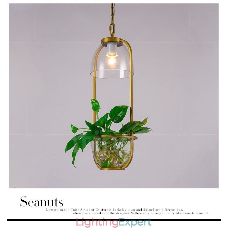 Traditional Classic Single Light Glass Pendant Light