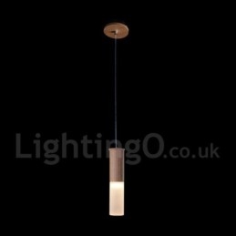 Modern Contemporary One Light Wooden Pendant Light