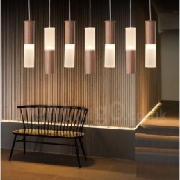 Modern Contemporary 7 Light Wooden Pendant Light