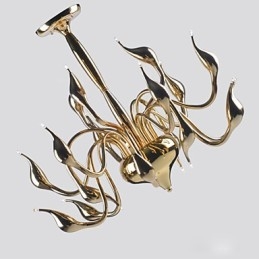 Modern Chandelier Light 18 Lights G4 Gold Plating
