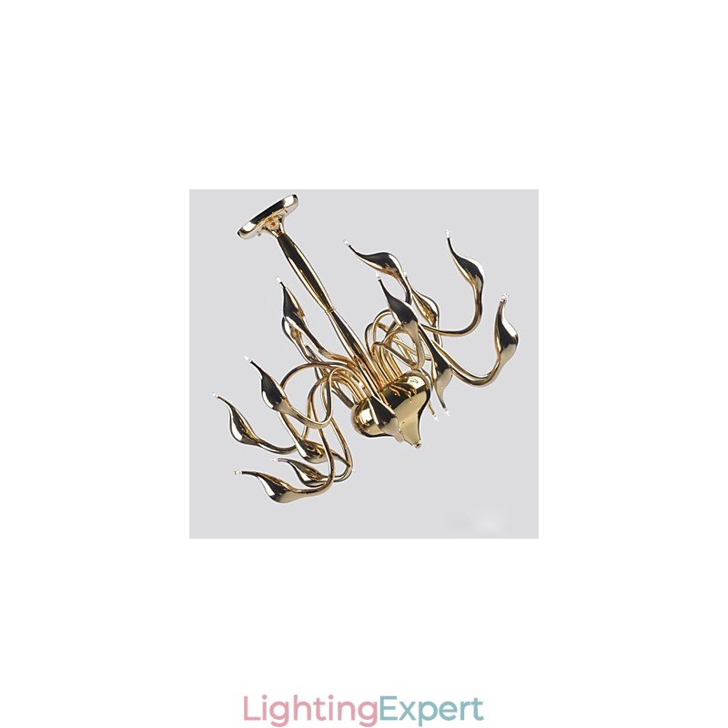 Modern Chandelier Light 18 Lights G4 Gold Plating