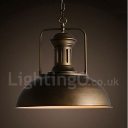 Black Country Vintage Metal Pendant Light