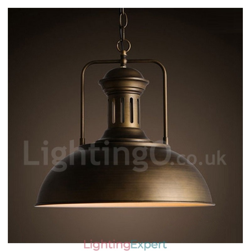 Black Country Vintage Metal Pendant Light