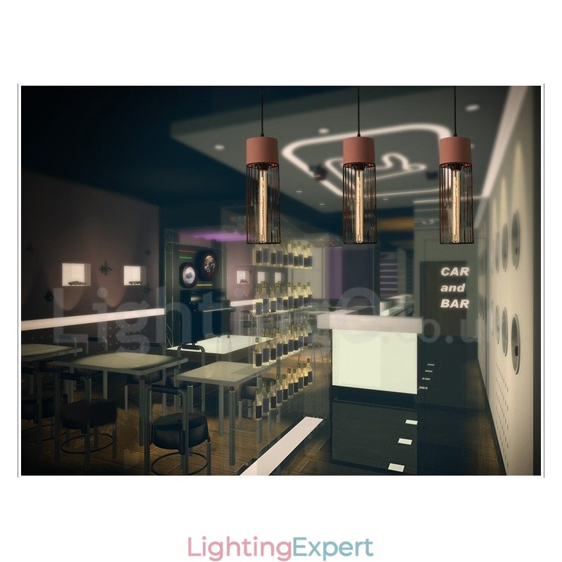 1 Light Metal Concrte Pendant Light