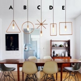 1 Light Rustic Lodge Wooden Pendant Light