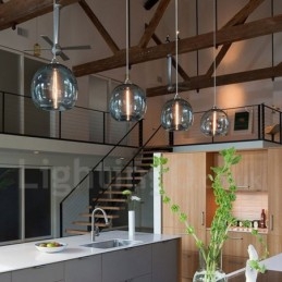 Modern Contemporary Multi Colors 1 Light Glass Pendant Light