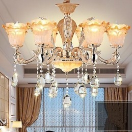 European Style Retro Crystal Pendant lamp Americange lamp