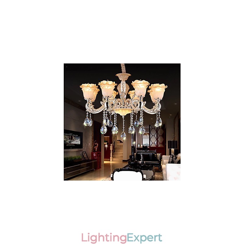 European Style Retro Crystal Pendant lamp Americange lamp