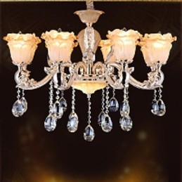 European Style Retro Crystal Pendant lamp Americange lamp