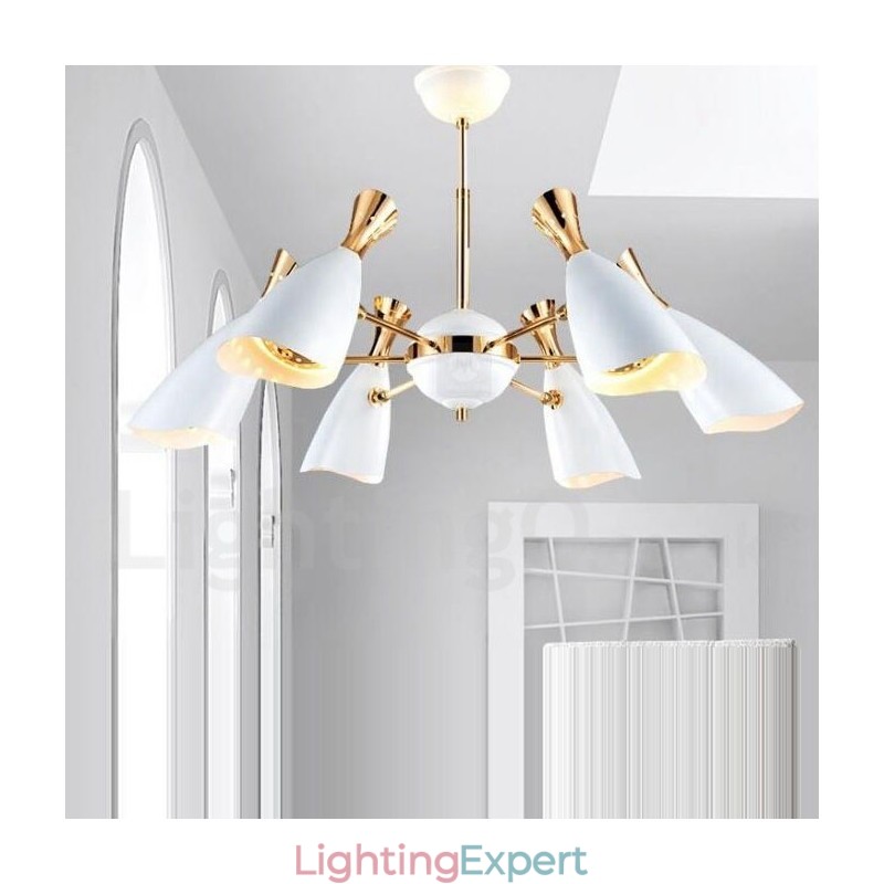 Modern Contemporary 6 Light Chandelier Lamp