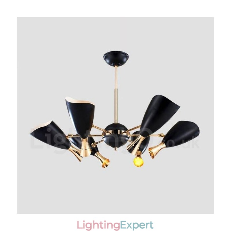Modern Contemporary 6 Light Chandelier Lamp