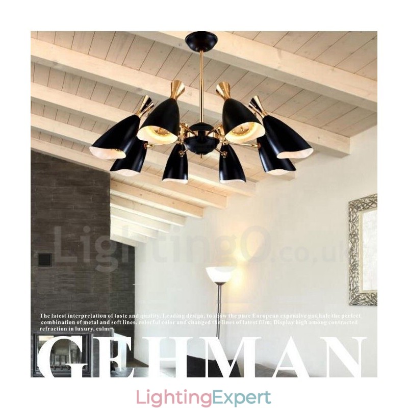 Modern Contemporary 8 Light Chandelier Lamp