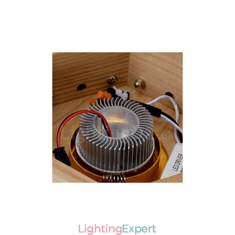 7 Light Wood Modern Contemporary Pendant Light