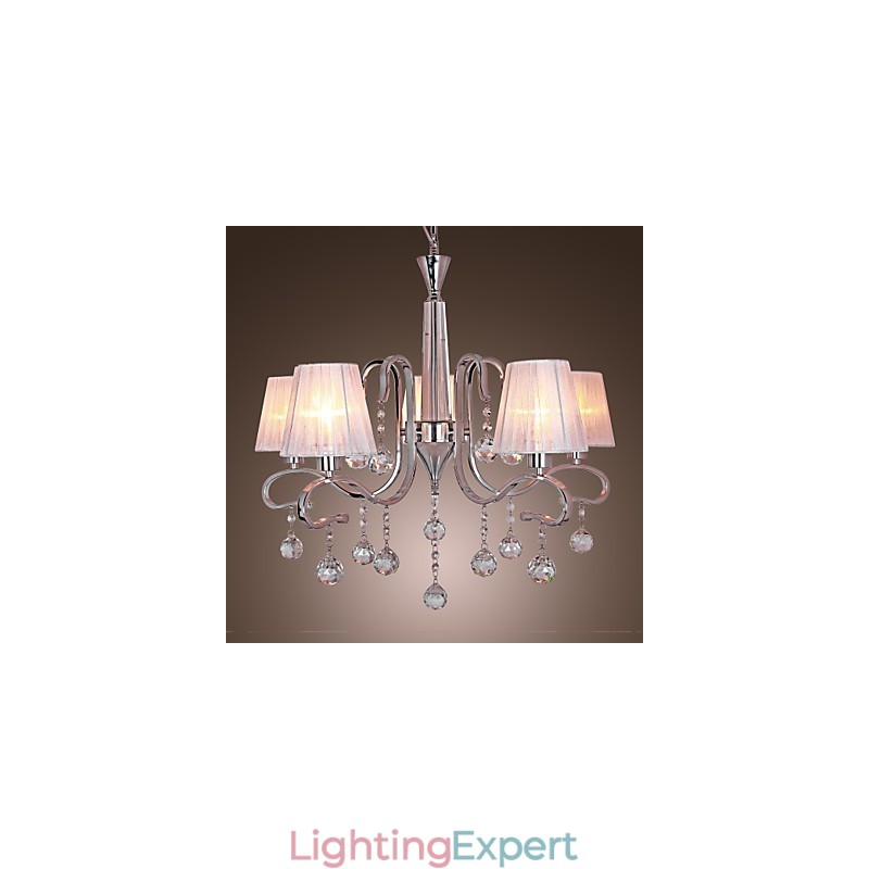 Modern Contemporary Crystal Electroplated Chandelier
