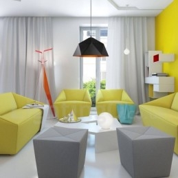 Black 1 Light Modern Contemporary Pendant Light
